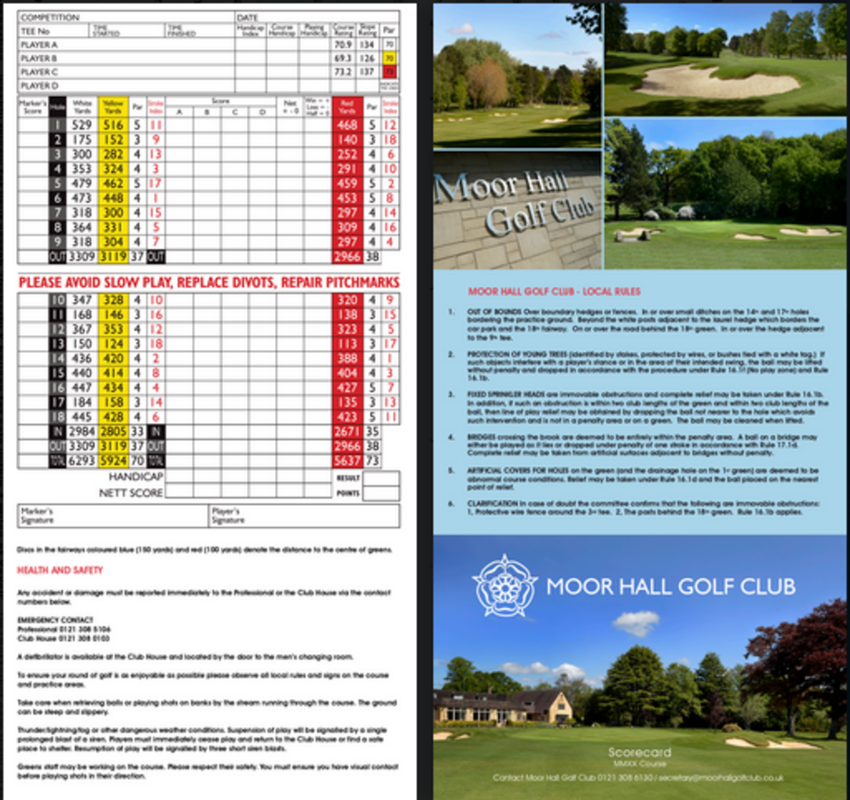 BEECH CREEK GOLF CLUB SCORECARD SUMTER SC UNUSED ubicaciondepersonas